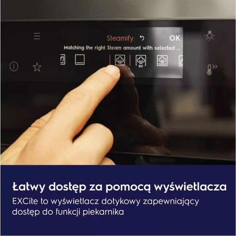 Iebūvējamā cepeškrāsns Electrolux LOB8S38V — 70 L, A++, tvaika tīrīšana, teleskopiskās slīdnes