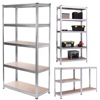 Plauktu statīvs GreenBlue GB378 cinkots metāls 5 plaukti, 900×400 mm, 75 kg max uz plaukta