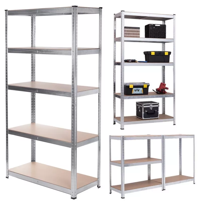 Plauktu statīvs GreenBlue GB378 cinkots metāls 5 plaukti, 900×400 mm, 75 kg max uz plaukta