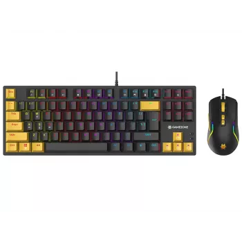 Tracer HORNET 87 spēļu komplekts - mehāniskā tastatūra un pele, USB, QWERTY angļu, melna/dzeltena