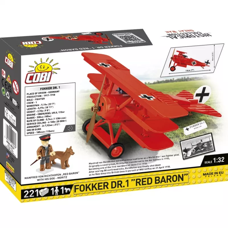 Bloki Fokker DR.1 Red Baron 221 gabali