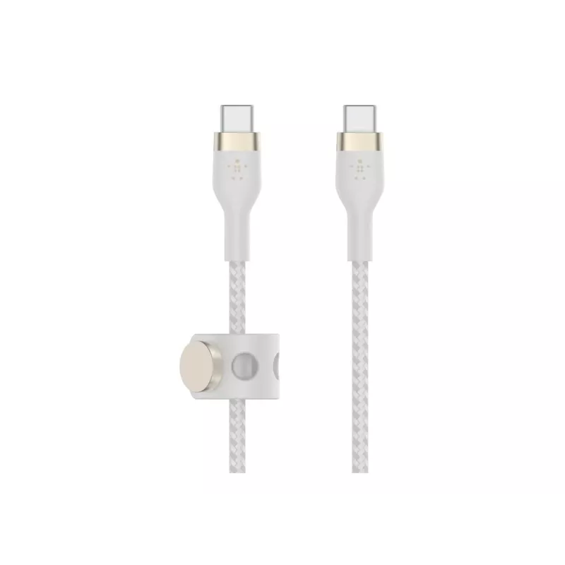 USB kabelis Belkin BOOST↑CHARGE PRO Flex 2m USB-C balts