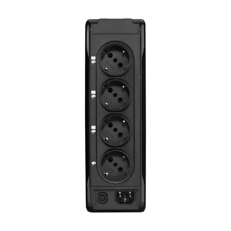 Nepārtrauktās barošanas avots Eaton 3P Ellipse 0.7 kVA (420 W), Standby, 4 AC kontaktligzdas, 7 Ah akumulators, Tornis, Melns