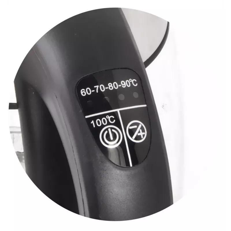 Esperanza EKK026 elektriskā tējkanna 1.7 L 2200 W Melna, Caurspīdīga