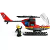LEGO City Ugunsdzēsēju helikopters 60411 konstruktors, 85 detaļas, rotējoši rotori, 1 minifigūra, vecums 5+ (220×90×60 mm)
