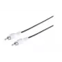 Microconnect AUDC05G audio kabelis 5 m RCA Melns