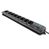 Qoltec 8 kontaktligzdu pārsprieguma aizsargs 3.0m 50114