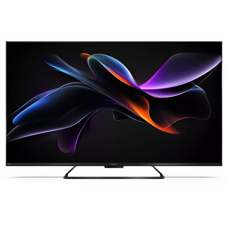 Sharp 55HR7265E 55 collu 4K Smart TV ar Google TV, melns, Enerģijas klase F