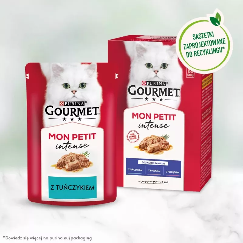 GOURMET Mon Petit Fish Mix - slapjā barība kaķiem - 6 x 50 g