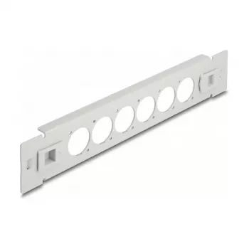 Patch panel DeLOCK 10 collu D-Type 6 portu bezinstrumentu pelēks