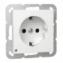 Gira 417003 sienas/griestu LED lampa ar SCHUKO kontaktligzdu