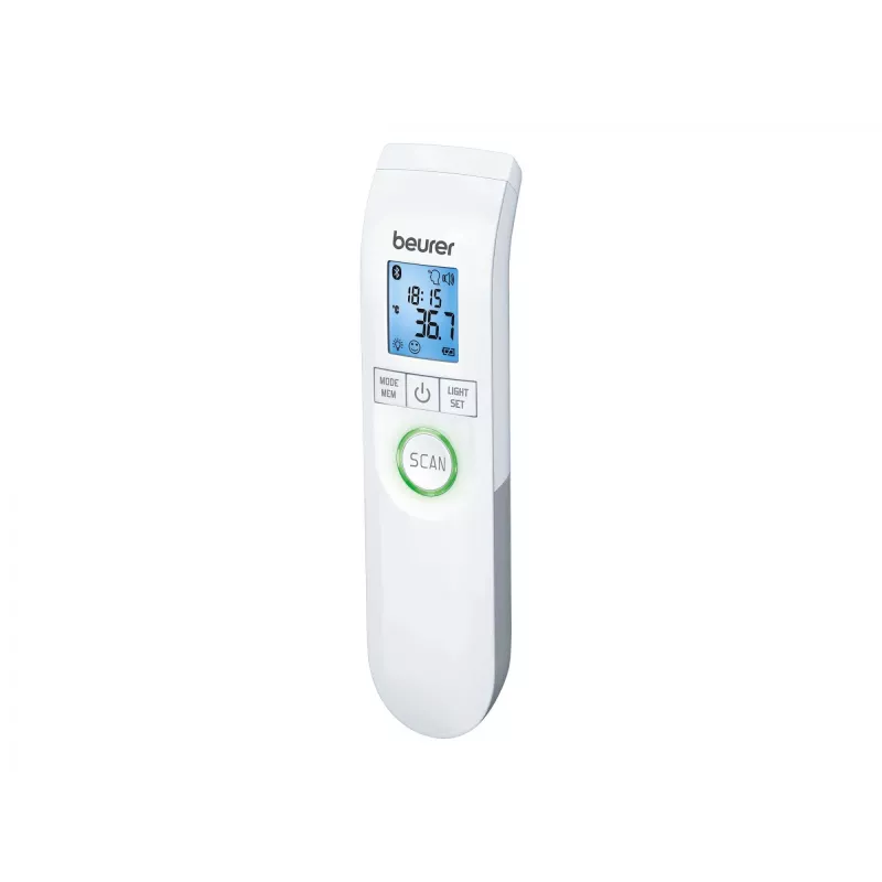 Bezkontakta infrasarkanais termometrs Beurer FT 95 ar Bluetooth, balts
