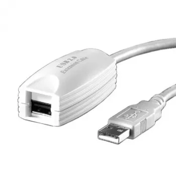 USB 2.0 pagarinātājs VALUE 1 ports balts 5 m