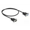 Seriālais kabelis DeLOCK 86613 Melns 0.5m RS-232