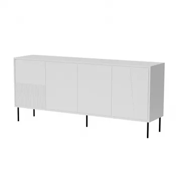 4D ABI kumode 200x45x88 matēts balts