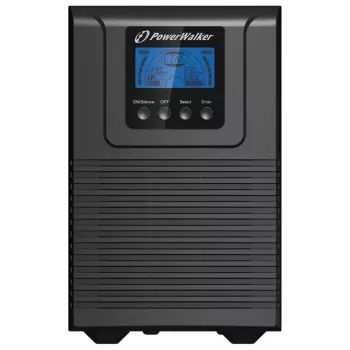 Nepārtrauktās barošanas avots PowerWalker VFI 1000 TGB — 1 kVA (900 W), Double-conversion Online, 4× C13 ligzdas, USB, RS-232, EPO