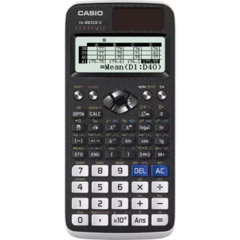 CASIO ZINĀTNISKAIS KALKULATORS FX 991CEX CLASSWIZ MELNS, 12-CIPARU DISPLEJS