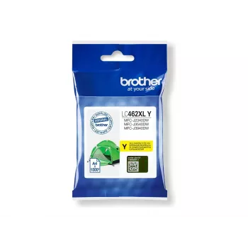 Brother LC462XLY dzeltena tintes kasetne 1 gab. Oriģināla augstas ražības (XL) dzeltena