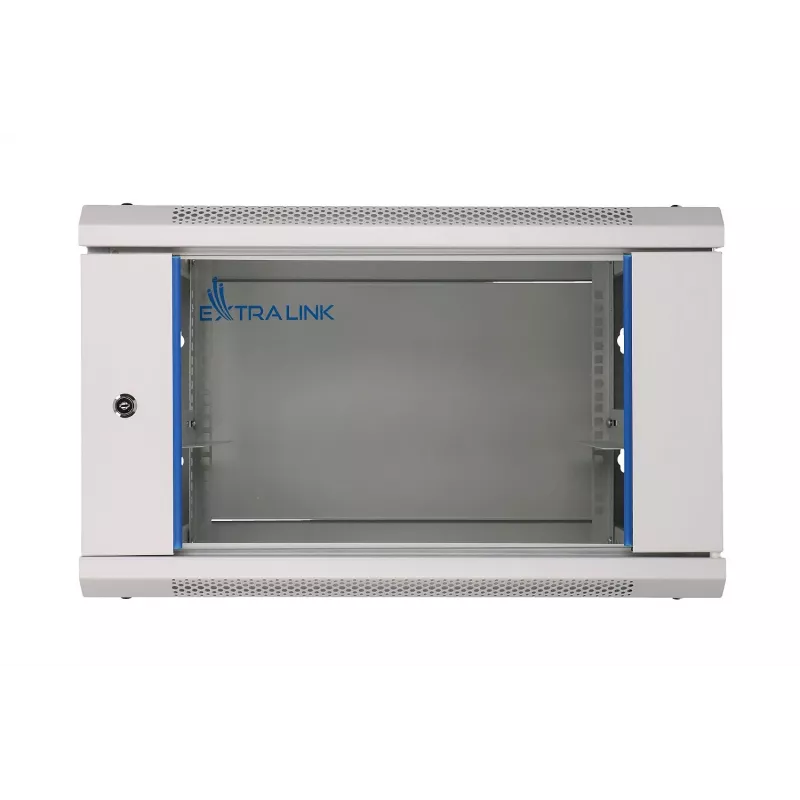 Sienas stiprinājuma skapis Extralink 6U 600x450 mm pelēks