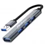 USB centrmezgls QOLTEC 53793 — USB 3.0 ieeja, 3× USB 2.0 porti