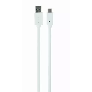 USB datu kabelis Gembird USB A–USB C 1 m, USB 3.2 Gen 1, balts
