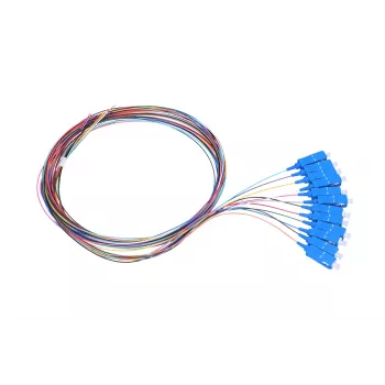 Pigtail komplekts SC/UPC vienmoda Extralink G.657A1 900µm 1 m 12 gab. 12 krāsās