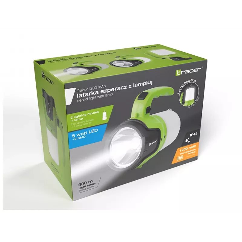 TRACER TRAOSW46895 rokas meklēšanas lukturis ar 1200mAh akumulatoru