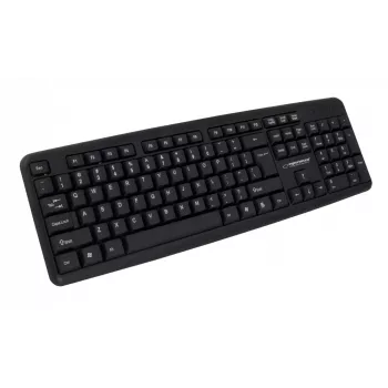 Vadu tastatūra ESPERANZA EK134 Pilnizmēra 100% USB, melna, 1.45 m kabelis