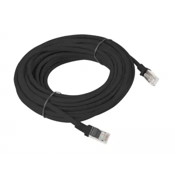 Lanberg PCU5-10CC-1000-BK tīkla kabelis 10 m Cat5e U/UTP melns