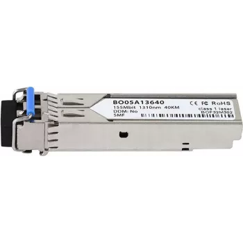 SFP modulis BlueOptics© saderīgs ar H3C SFP-FE-LX-SM1310-A, 100BASE-LX, viensvieda, 1310nm, 15km, DDM, 0°C/+70°C