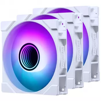 PHANTEKS M25G2-120 D-RGB White 120mm korpusa ventilators — balts RGB dzesēšanas ventilators