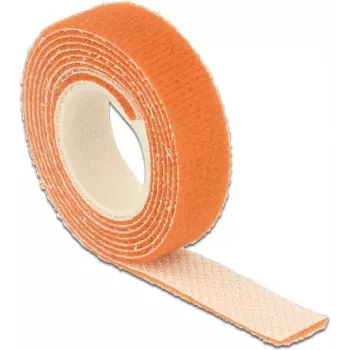 DeLOCK 18741 Līmlenta / Velcro siksniņa oranža 1 gab.