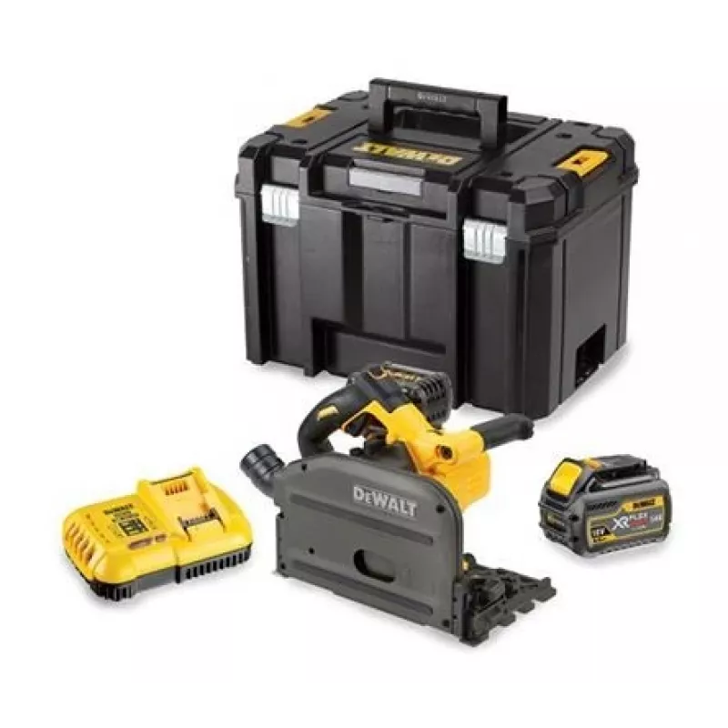 DEWALT DCS520T2 pārnēsājams ripzāģis 54V 2x XR FLEXVOLT 6Ah TSTAK Melns, Dzeltens