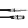 Adaptera kabelis XLR uz 6.3 mm mono Omnitronic 3022519B — 1× XLR 3-pin uz 1× 6.3 mm mono, 2 m