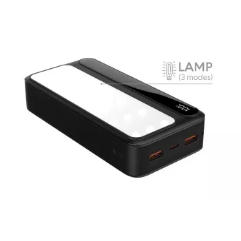 Pārnēsājams barošanas bloks Rebeltec P20 LCDPD LAMP 20000mAh