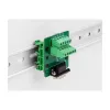 DeLOCK D-Sub 9 sievišķais spraudnis uz spaiļu bloku DIN sliedei 51mm 58mm 30mm