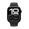 Apple Watch Series 10 GPS 46 mm Jet Black Aluminium korpuss ar Black Sport Band - M/L