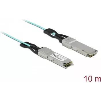 Aktīvais optiskais kabelis QSFP+ DeLOCK 84054 10 m Vīriešu/Vīriešu