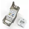 Digitus CAT 6A kompakts keystone modulis, ekranēts, bezinstrumentu montāža, 24 gab.