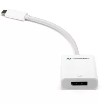 USB-C uz DisplayPort adapteris, balts, 11 cm