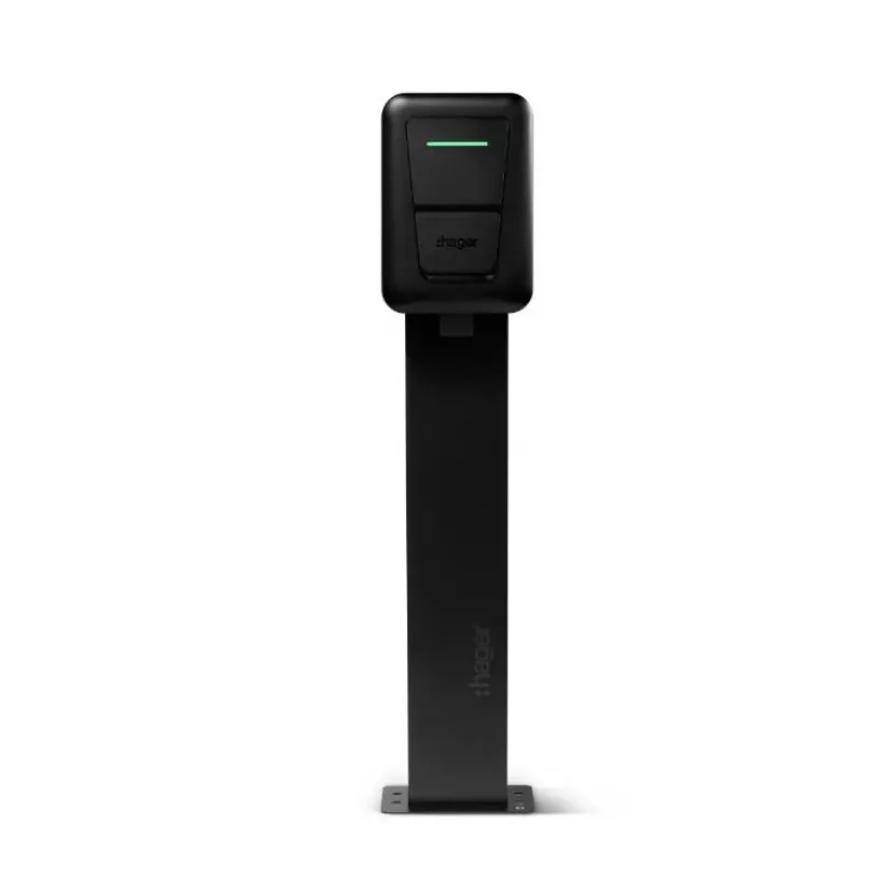 Sienas elektroauto uzlādes stacija Hager witty one 11 kW 3-fāžu ar Type 2 ligzdu, RFID, Bluetooth, 4,5 m kabeli, IP55, IK10