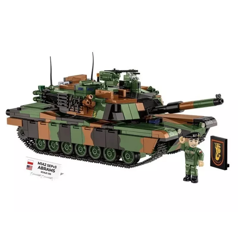 Konstruktors Cobi M1A2 SEPV3 Abrams ar 1065 klucīšiem