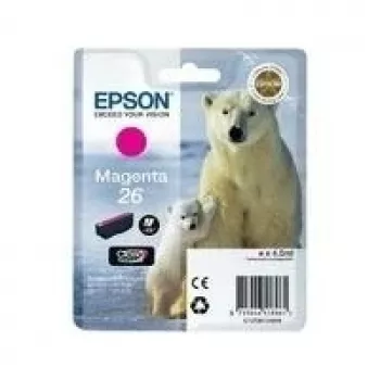 Epson Polar bear Singlepack Magenta 26 Claria Premium tinte, magenta, pigmenta tinte, 1 gab.