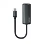 SAVIO AK-56 USB-C 3.1 Gen.1 (vīrietis) uz RJ-45 Gigabit Ethernet (sieviete), 1000 Mbps, pelēks
