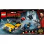 LEGO komplekts Marvel Escape from the Ten Rings 76176 ar minifigūrām un transportlīdzekļiem