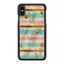 Aizsargmaciņš iKins Pop Mint Black iPhone XS Max, cietais korpuss ar paaugstinātām malām