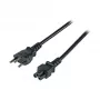 EFB-Elektronik strāvas vads Šveices tips 12 - C5 180°, melns, 1,8 m, 3 x 0,75 mm²