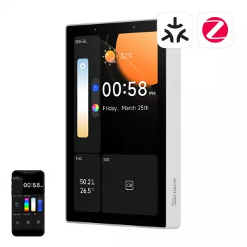 Viedais vadības panelis Sonoff NSPanel Pro — Wi‑Fi, Bluetooth, Zigbee, sienas viedās mājas interfeiss