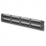DIGITUS DN-91648U – Patch Panel RJ-45 48 portu, pelēks RAL 7035, 2U