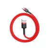 USB 2.0 A uz USB-C kabelis Baseus CATKLF-B09 1m QC3.0 neilona pīts sarkans, ātra uzlāde un datu sinhronizācija